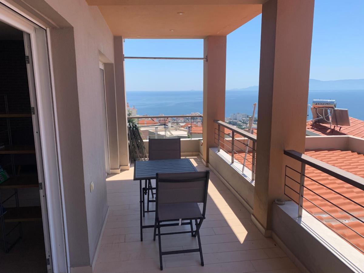 Breathtaking Sea View Apartment Kavála Luaran gambar